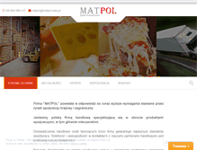 Tablet Screenshot of matpol.waw.pl